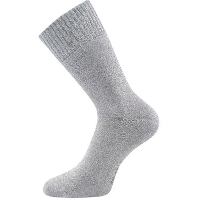 Ponožky silné WOLIS melírované SVĚTLE ŠEDÉ
