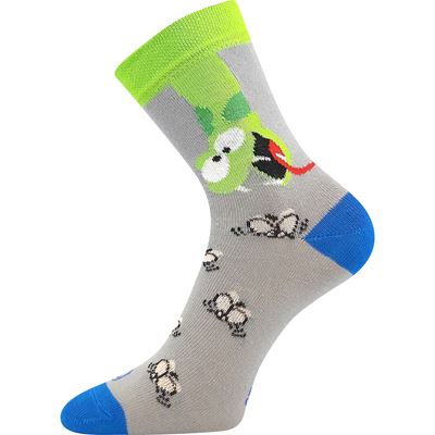 Ponožky dětské WOODIK obrázkové CHLAPECKÉ (3 páry)