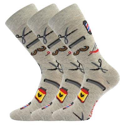 Ponožky pánské vtipné WOODOO s obrázky HOLIČE