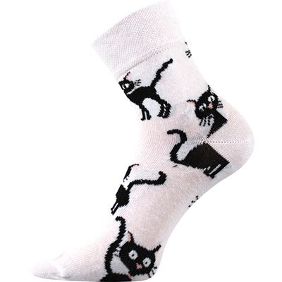 Ponožky dámské letní XANTIPA 32 s kočkami MIX B (3 páry)