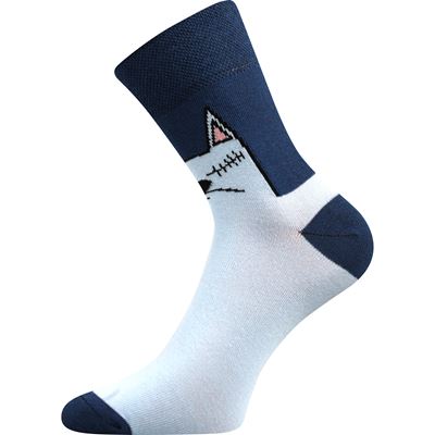 Ponožky dámské letní XANTIPA 67 s kočkami MIX (3 páry)
