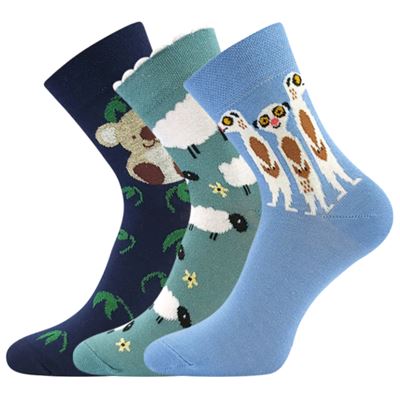 Ponožky dámské letní XANTIPA 68 se zvířátky MIX (3 páry)