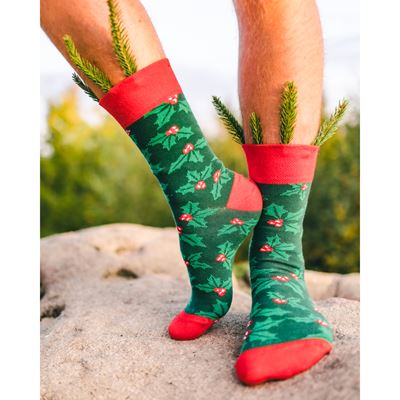 Ponožky slabé vánoční DAMERRY obrázkové s CESMÍNOU