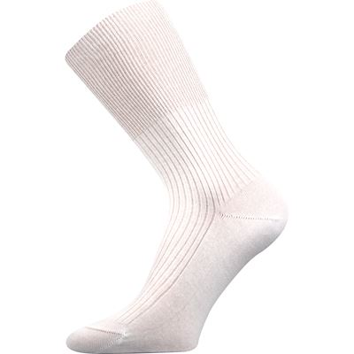 Ponožky slabé medicine ZDRAVAN 100% bavlněné s nestahujícím lemem BÍLÉ