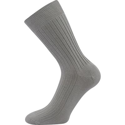 Ponožky pánské slabé ZEBRAN 100% bavlněné SVĚTLE ŠEDÉ