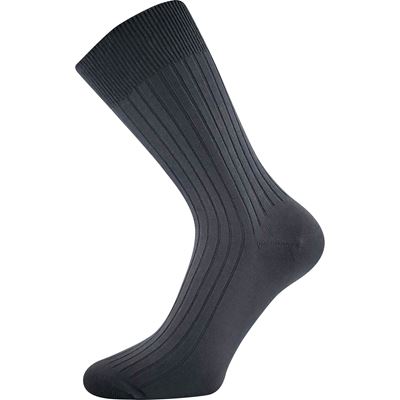 Ponožky pánské slabé ZEBRAN 100% bavlněné TMAVĚ ŠEDÉ