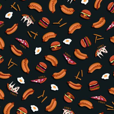 Košile noční s krátkým rukávem SEEKING FASTFOOD II