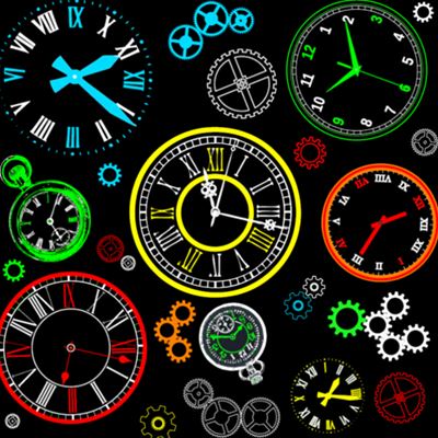 Pyžamo pánské s dlouhým rukávem LOPPING HODINY