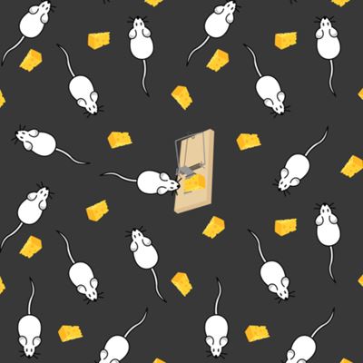 Pyžamo s krátkým rukávem KOFFING tmavě šedé MYŠKY