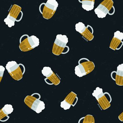 Košile noční s krátkým rukávem SEEKING s půllitry PIVO