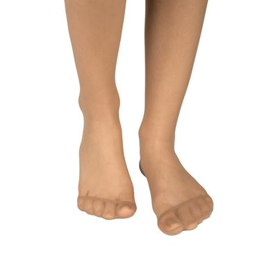 Podkolenky dámské silonkové NYLON knee-socks BEIGE (tělové) 2 páry balené pouze v sáčku