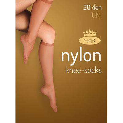 Podkolenky dámské silonkové NYLON knee-socks NERO (černé) 5 párů v balení (6 kusů)