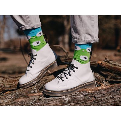 Ponožky společenské vtipné TWIDOR s obrázky OVEČEK