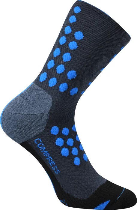 kompresní ponožky Finish tmavě modrá