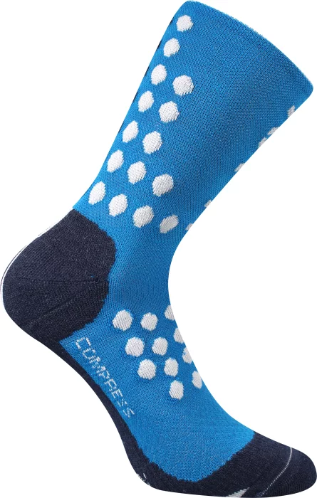 kompresní ponožky Finish modrá