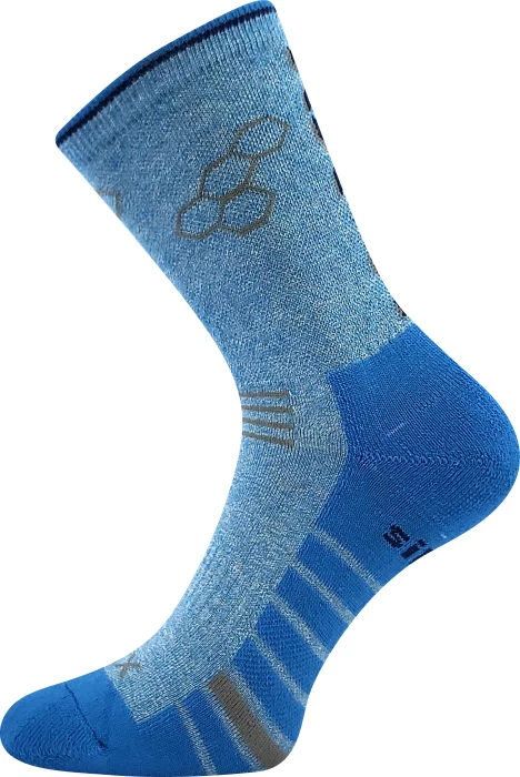 ponožky Virgo světle modrá melé