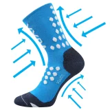 kompresní ponožky Finish modrá