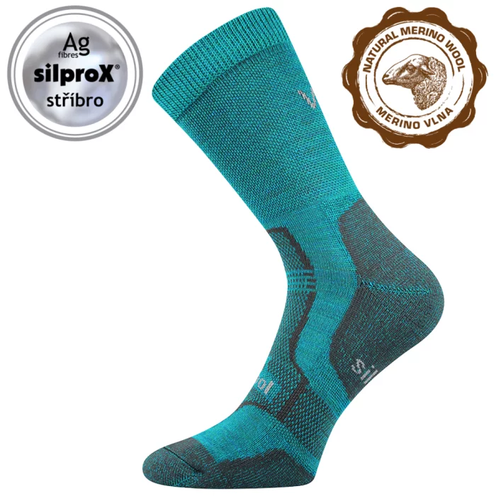 ponožky Granit modro-zelená