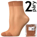 ponožky NYLON / 2 páry (sáček) opal